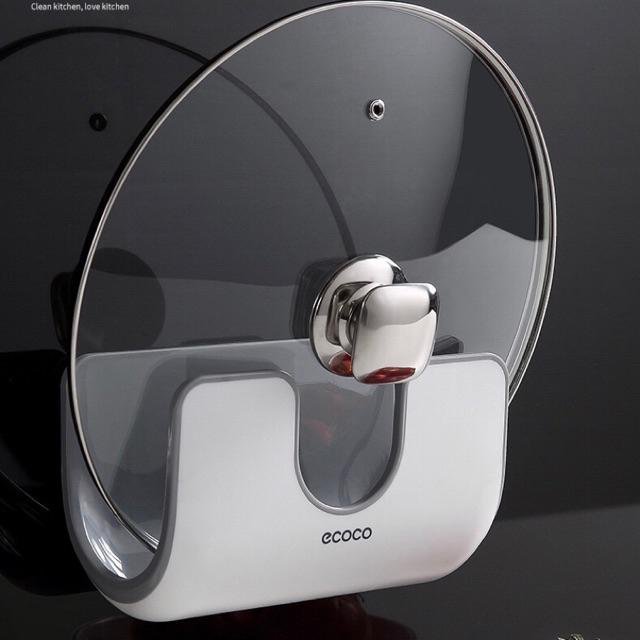 Wall mounted pot cover rack