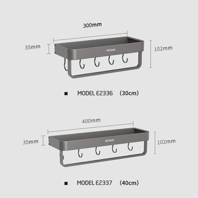 Removable wall-mounted shelf (30cm)